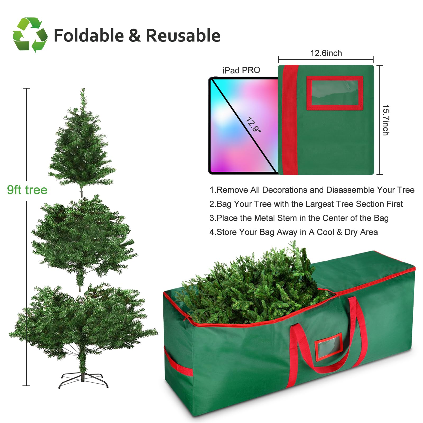 Bolsa De Almacenamiento Para Arbol De Navidad Storagemaid, image size:1600x1600