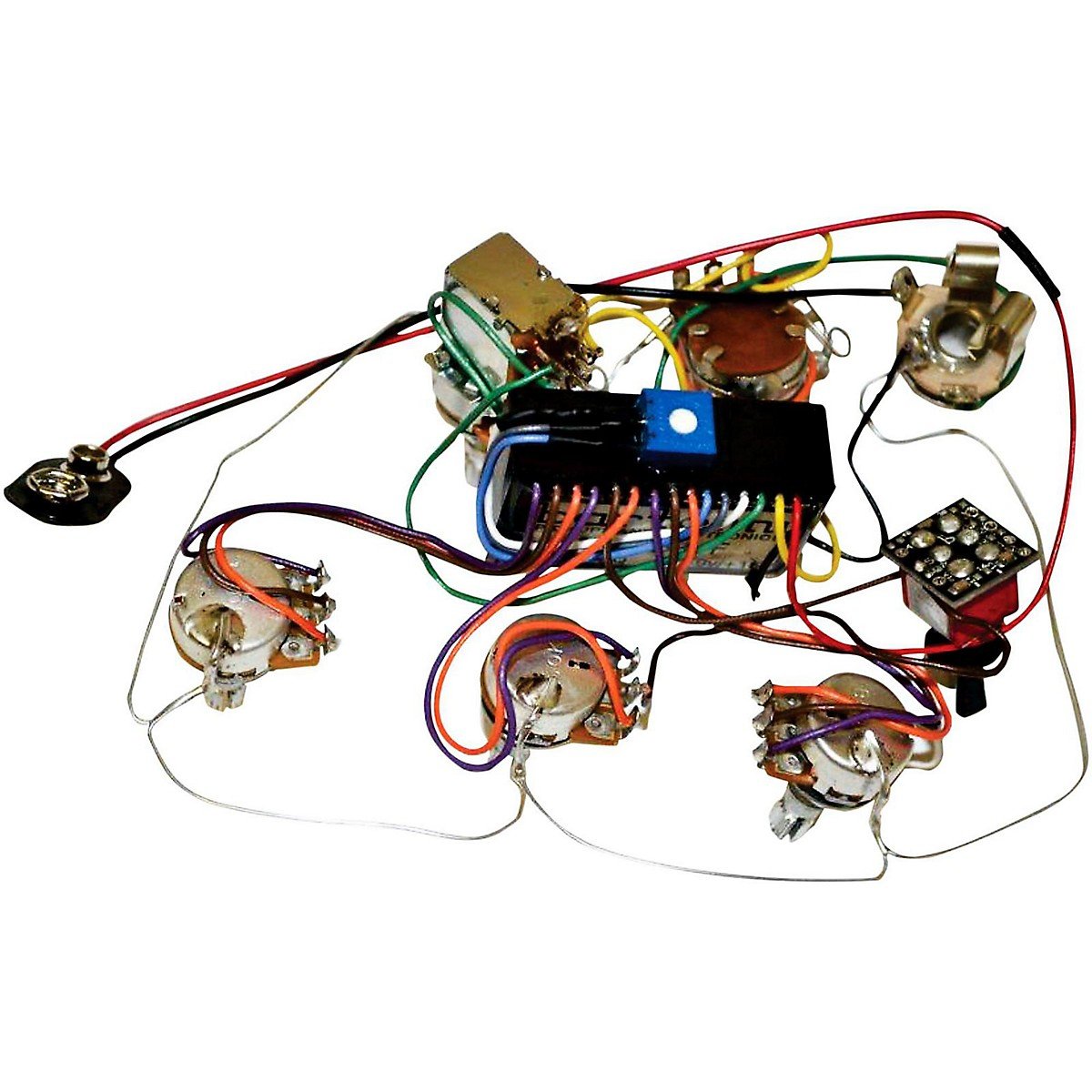 Bartolini HR-5.4AP/918 Pre-Wired Harness - 5-knob 3-Band EQ with Bypass