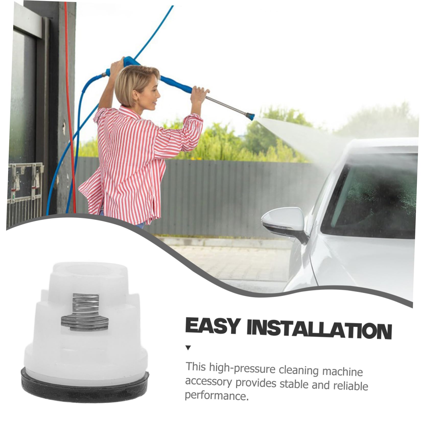 10piezas Kit De Válvula De Retención De Alta Presión para Lavadoras De Autos Válvula Unidireccional De Accesorios De Limpieza Reemplazo para Hidrolavadoras