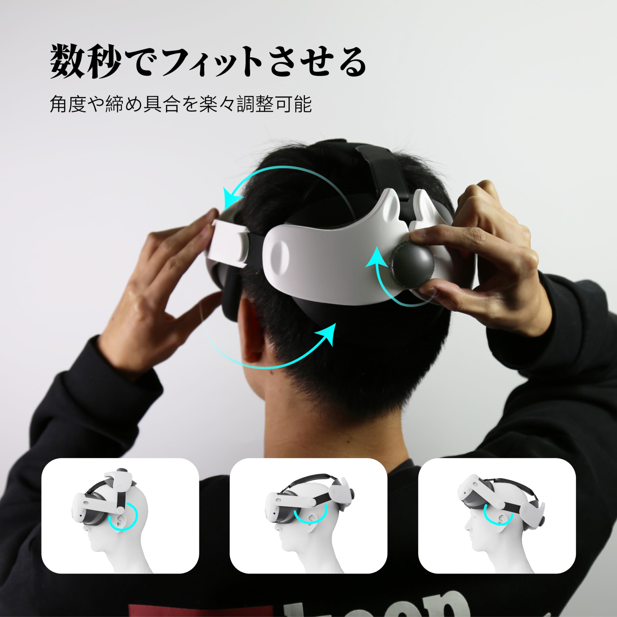  Quest 3 用 Elite ストラップ Amazon.co.jp: Maecker vr ヘッドストラップ Meta Quest 3 用