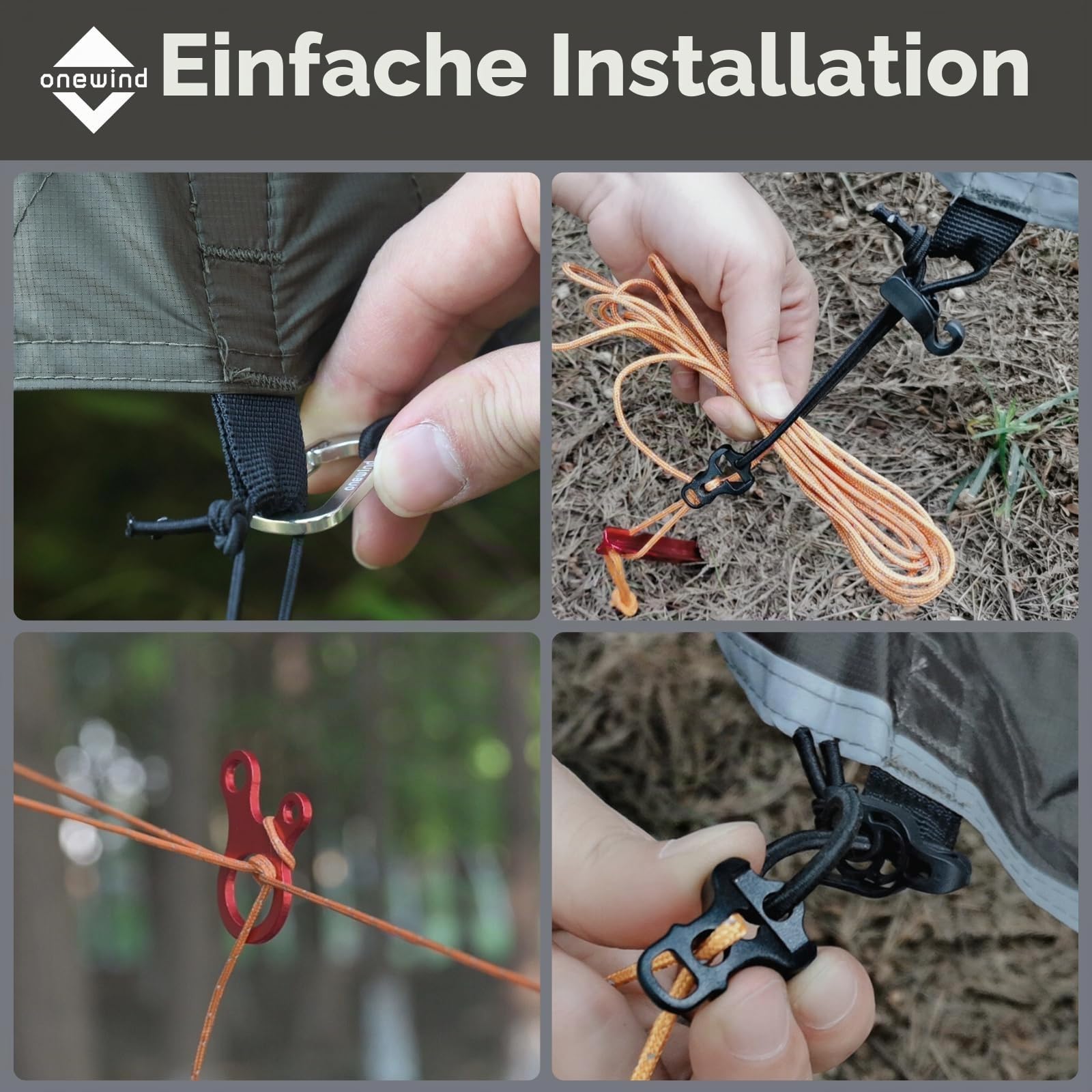 onewind Hängemattenplane Camping Regenfliege Ultraleicht große Abdeckung Unterstand mit Türen tragbar Winter-Bushcraft Zelt