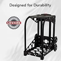 Vista 5 de Maletines de viaje ZUCA para artistas y profesionales - Estuche de maquillaje con 5 bolsas de vinilo, cubierta de viaje, asa telescópica de 41