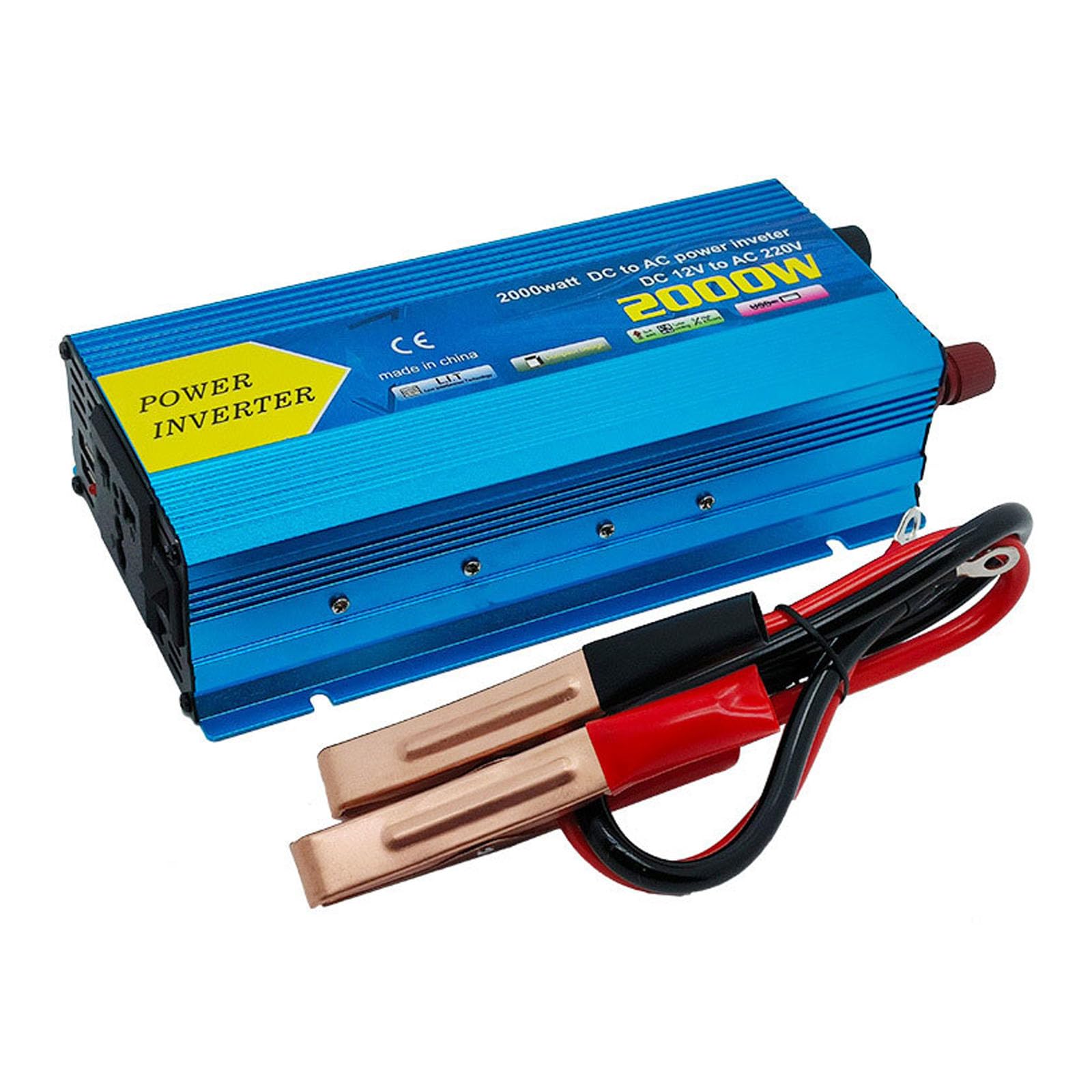 Invertitori di potenza ad onde sinusoidali modificati efficienti da 12 V CC a 110 V 220 V, conversione ad alta energia per un'uscita stabile in campeggio, viaggi e inverter di potenza