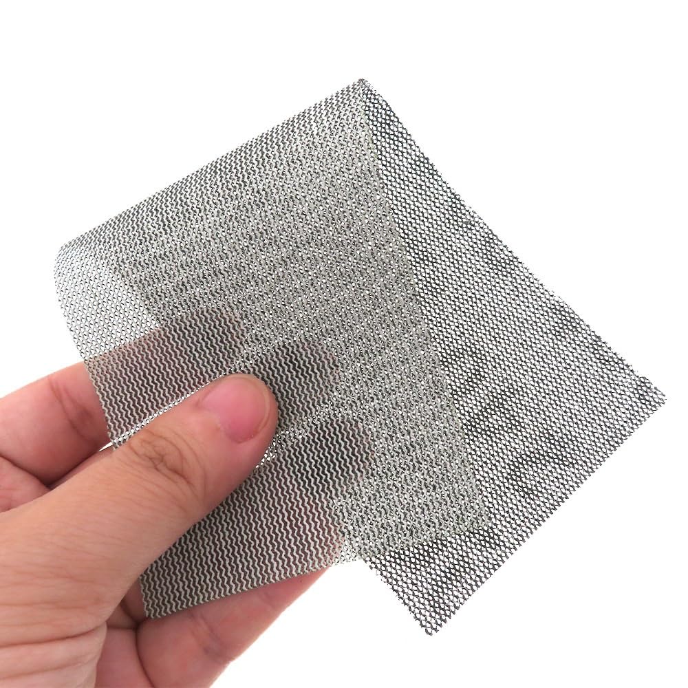 10 sztuk elastycznych siatkowych podkładek szlifierskich-80/120/180/240 papier ścierny z haczykiem i pętelką do drewna, metalu, płyt kartonowo-gipsowych i mebli(80particle size)