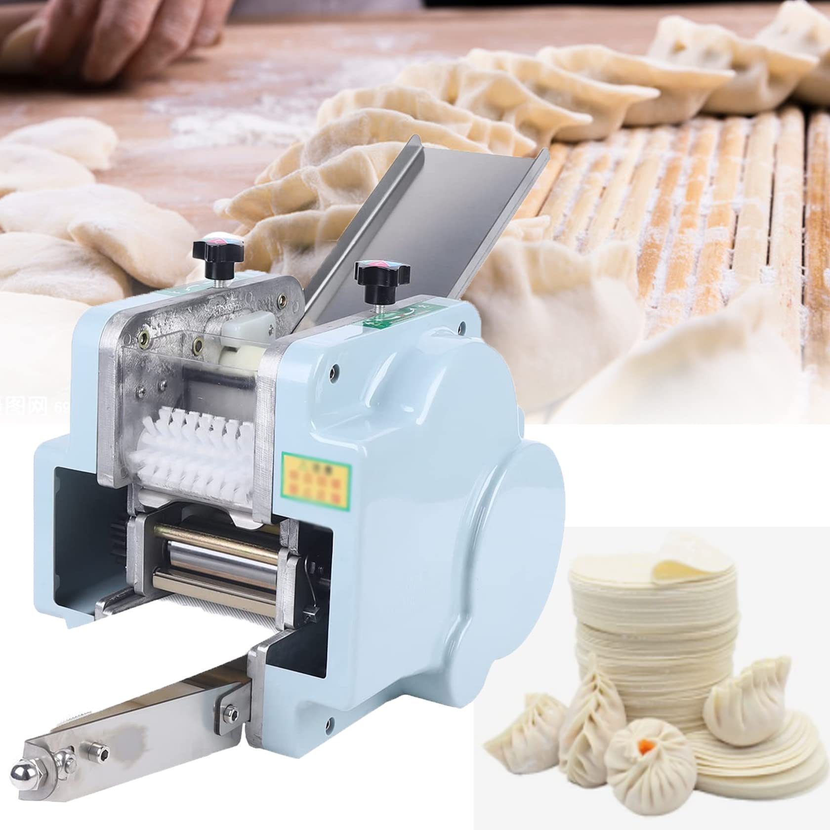 Involucro elettrico automatico per ravioli, 8 cm, in acciaio inossidabile, 50 involucri/min, per uso commerciale e domestico