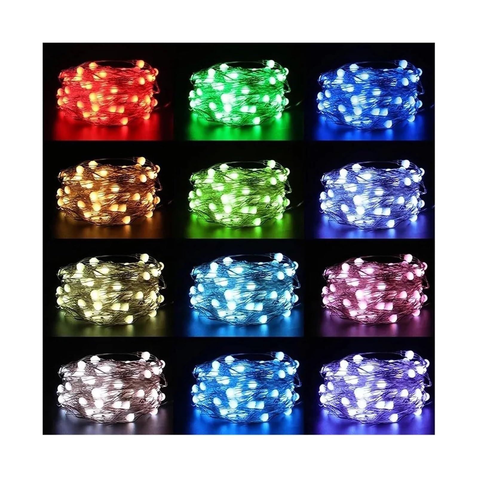Luci per alberi di Natale, Inteligentne lampki choinkowe, wielokolorowe, choinka, wesele, ogród, dekoracje(20m)