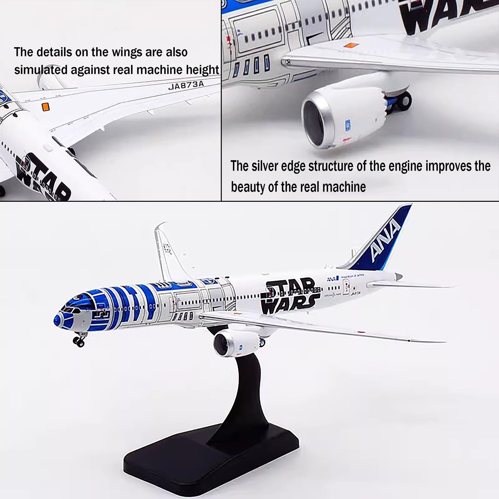 Amazon.com: 1:400 ANA Boeing B787-8 Aircraft Model Passenger