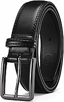 CHAOREN Men's 1 3/8" Leather Dress Belt for Work, Business Casual, Jeans - Durable Gift for Him