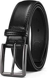 CHAOREN Leather Belts for Men - 1 3/8" Dress Belts Men - Considerate Gift for Work Business Casual Jeans