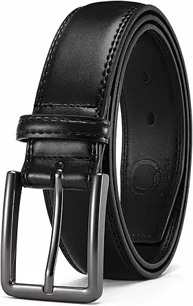 CHAOREN Mens Belt Leather - 1 3/8" Dress Belts for Men - Considerate Gift for Work Business Casual Jeans