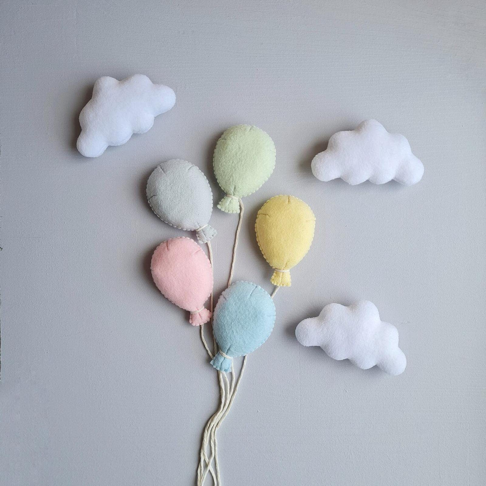 perfk 8Pcs Newborn Photo Props Infant Photo Photograph 3 Clouds Plushes Skin Friendly Photography Puntelli Baby Photography Puntelli per La Festa di