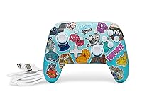 Vista 9 de PowerA Enhanced Wireless Controller for Nintendo Switch - Fortnite Sticker Mania, Nintendo Switch - OLED Model, Nintendo Switch Lite, Gamepad, game