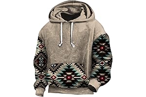 Mens Western Long Sleeve Hooded Sweatshirts: Perfect for Cyber Monday Golf Deals