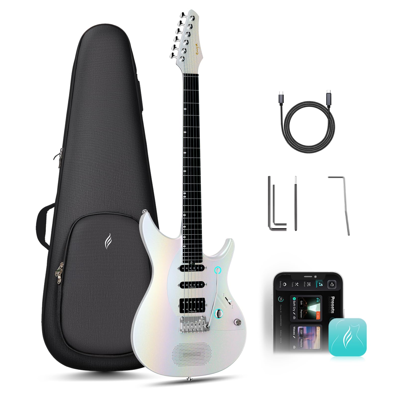 ENYA INSPIRE PRO AL 39" Smart Electric Guitar, with Custom APEX LAB Pickups