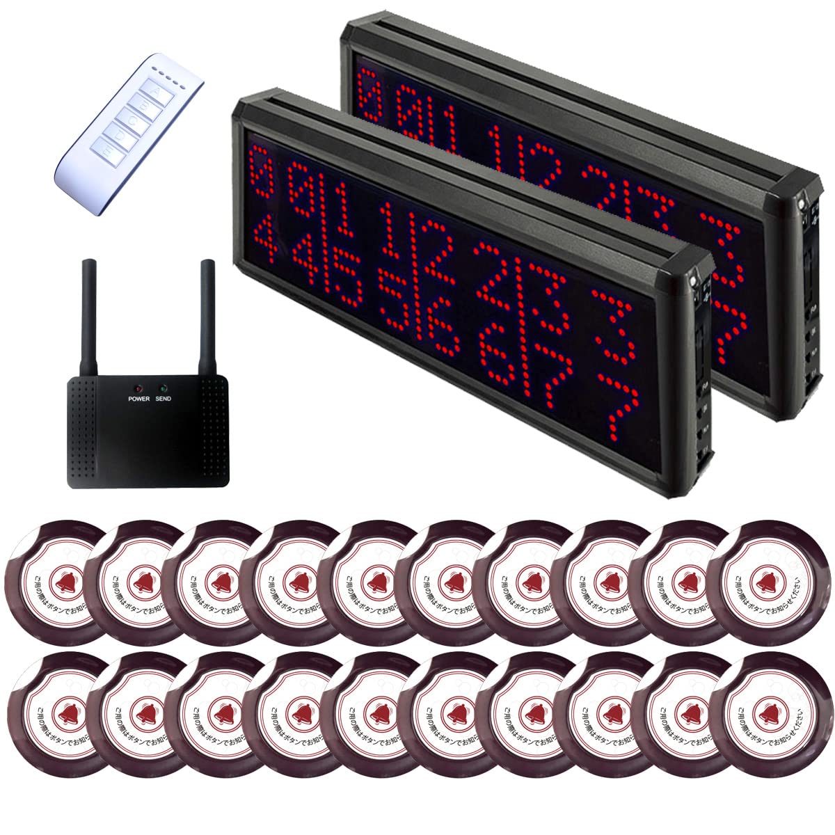 ヘルツ電子 ワイヤレス呼出装置NSR表示機 4台 ヘルツ電子 ワイヤレス呼出装置NSR表示機 4台 有線式 大型4桁4