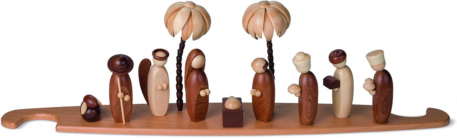 Müller Motif Platform for Modern Light lace, Natural, Original Erzgebirge by Müller Seiffen