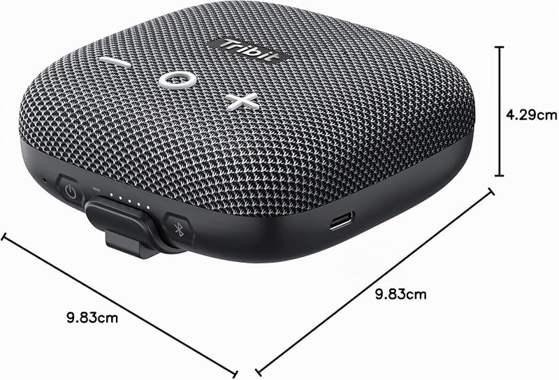 Boxă portabilă Bluetooth Tribit StormBox Micro 2, rezistentă la apă IP67, wireless, cu sunet stereo, tehnologie XBass, ideală pentru exterior și ciclism