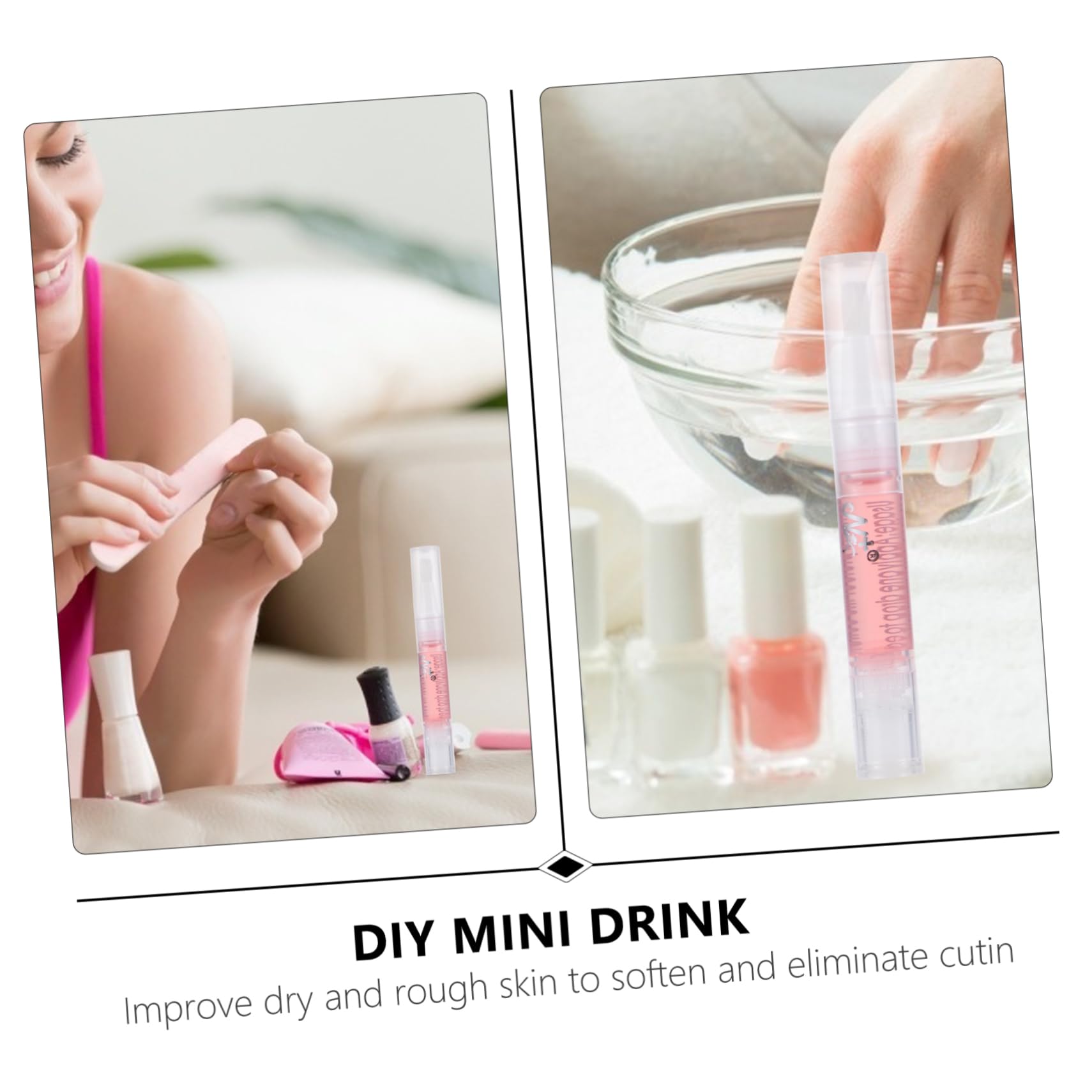24 Piezas lápiz de nutrición de uñas aceite esencial para uñas pluma reparadora de aceite de uñas pluma de aceite de nutrición de uñas Pluma de aceite para cutículas de uñas nutrir