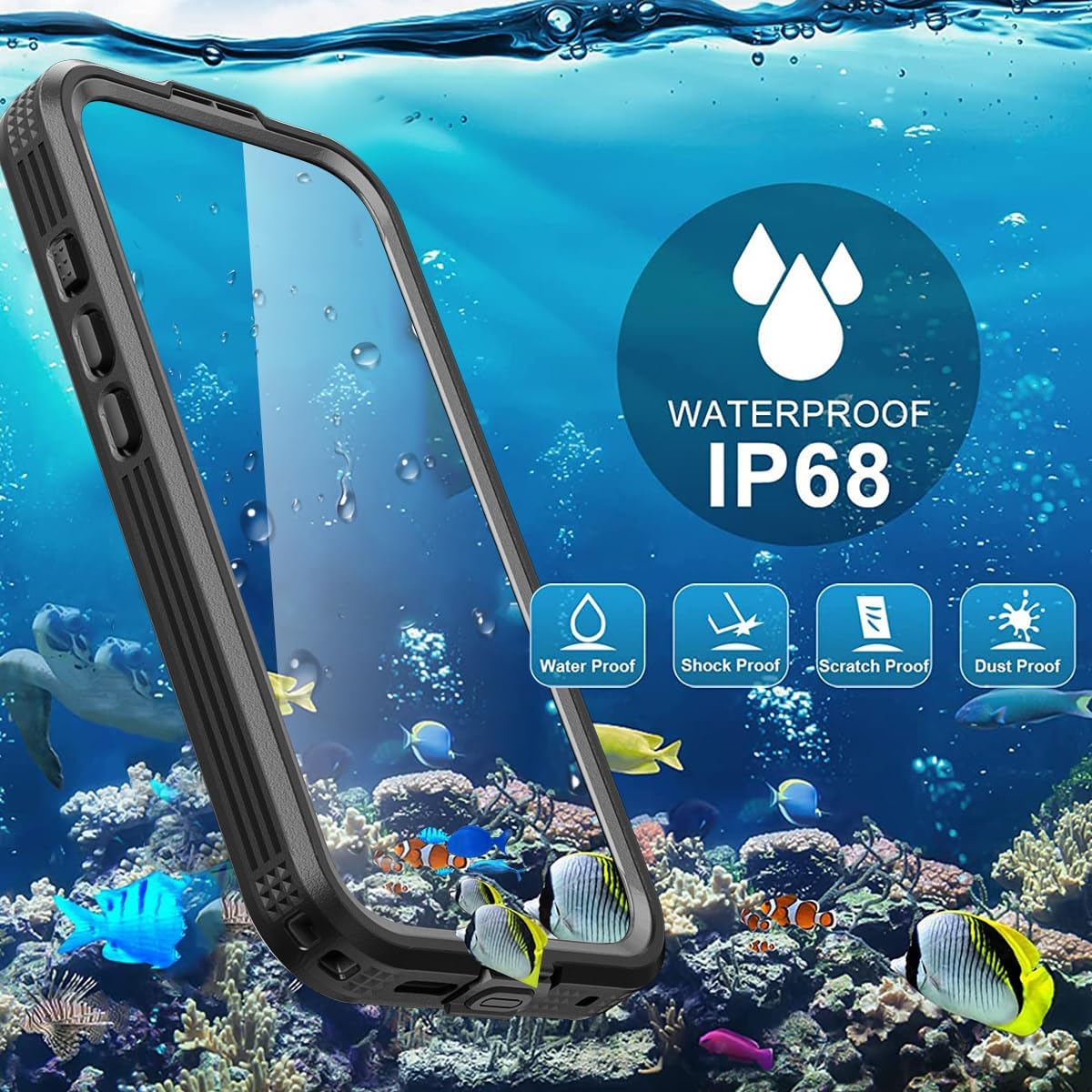 AICase Waterproof Case for iPhone 18 Pro Max with MagSafe Clear IP68