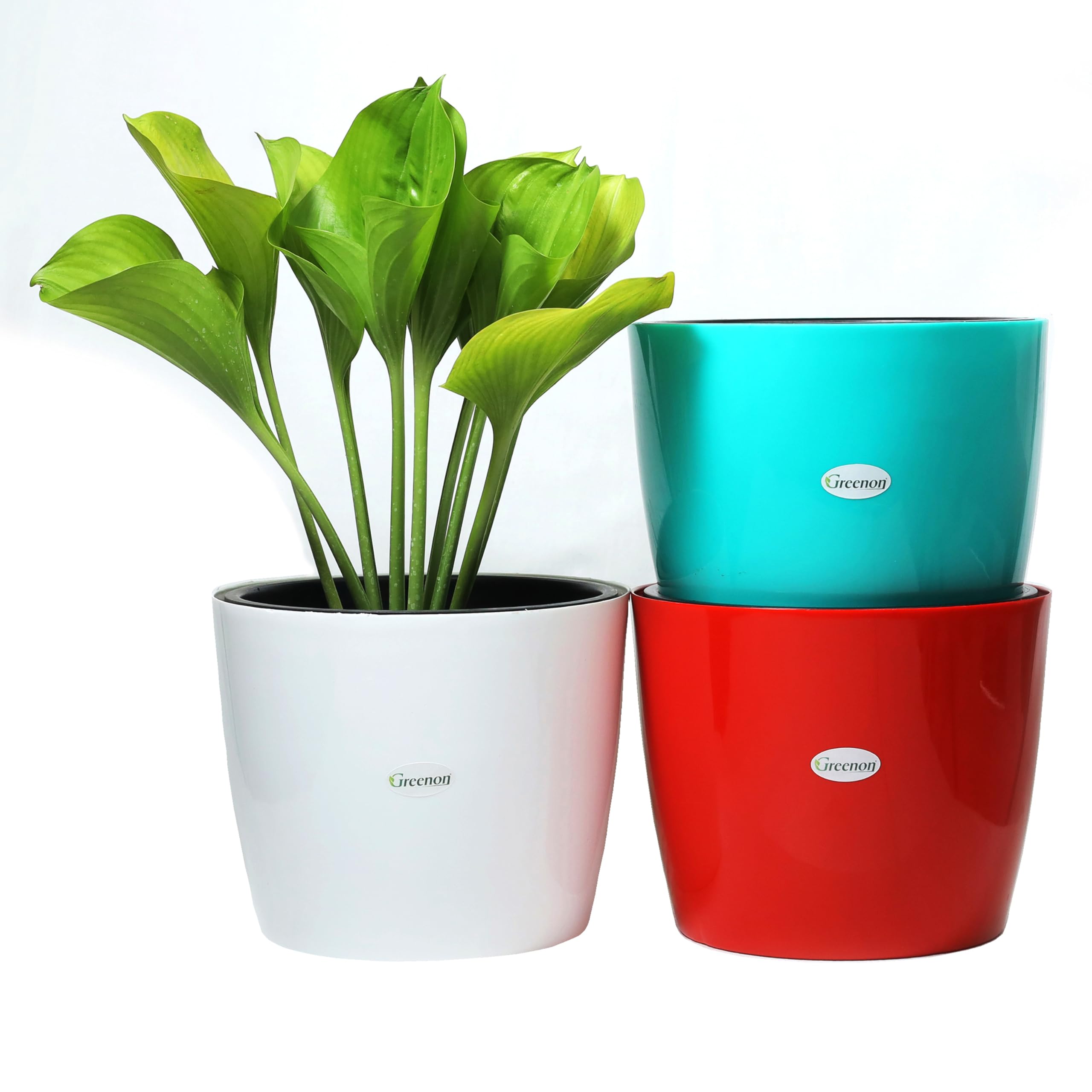 GREENON Self Watering Pots - Set of 3 -15 GREENON Self Watering Pots - Set of 3 -15