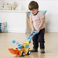 Vista 8 de VTech Pop-a-Balls Push & Pop Bulldozer, Amarillo
