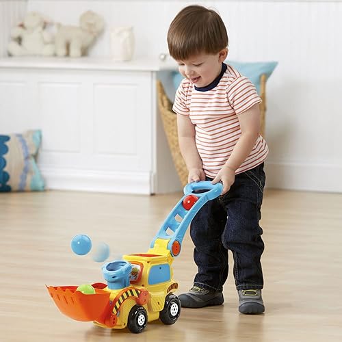 Miniatura 8 de VTech Bulldozer Push  Pop Pop-a-Balls amarillo