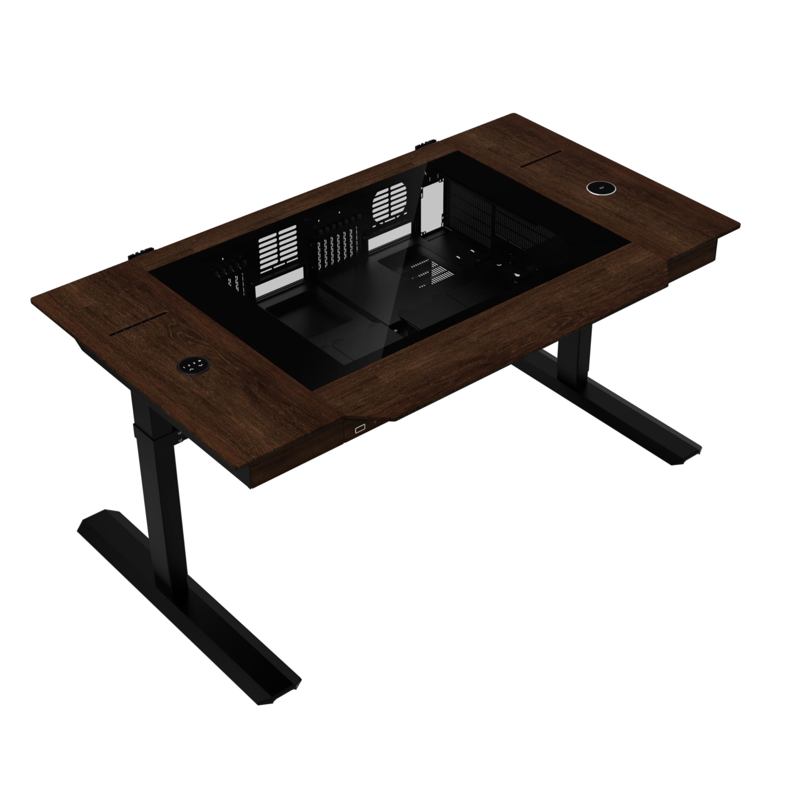 Amazon.com: Lian Li DK-07 Wood Motorized Standing Desk | Dual E