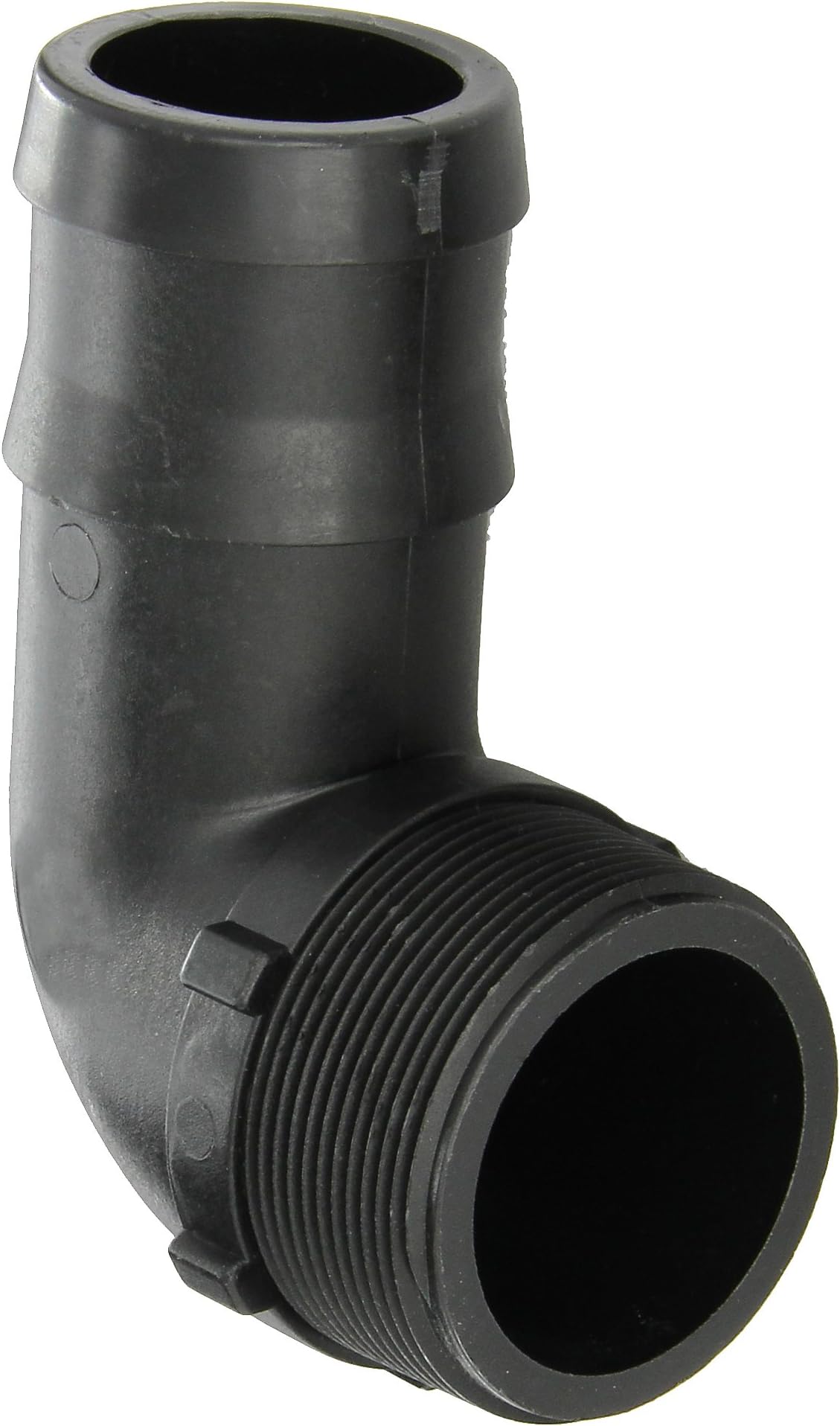 Banjo HB200-90 Polypropylene Hose Fitting, 90 Degree Elbow, 2" NPT Male x 2" Barbed