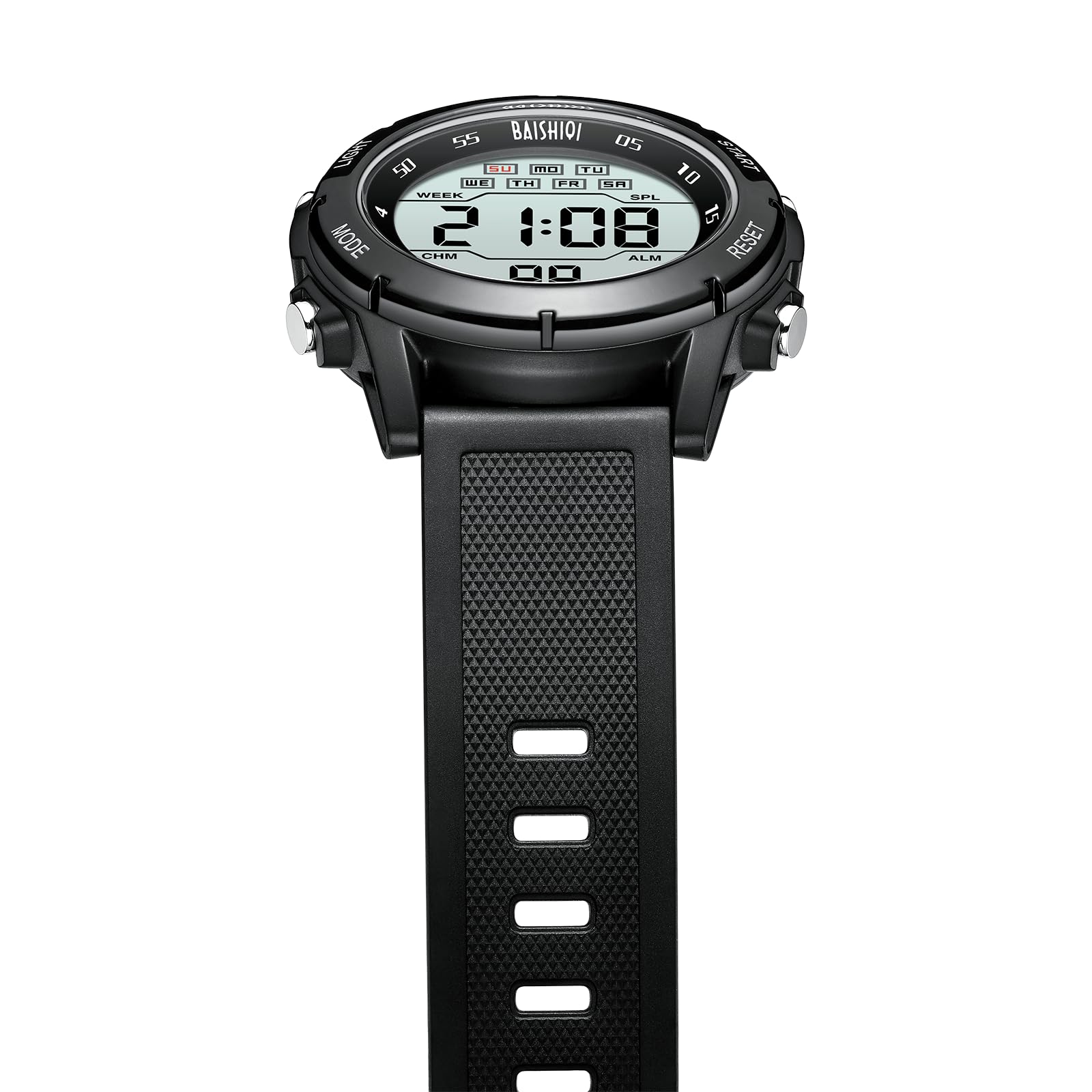 Mens Watches Digital Watches for Men Casual Sports Military Waterproof Wrist Watches Stopwatch Silicone Band with LED Backlight/Alarm/Timer/Date