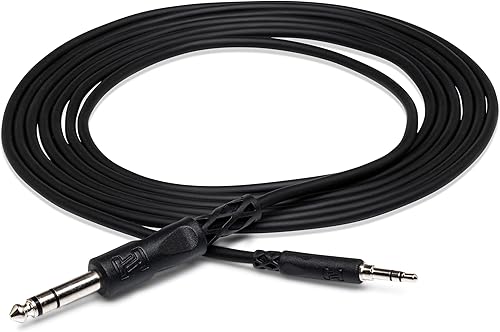 Miniatura 4 de Hosa CMS-110 0.138 in TRS a 14" TRS Cable de interconexión estéreo TRS, 10 pies