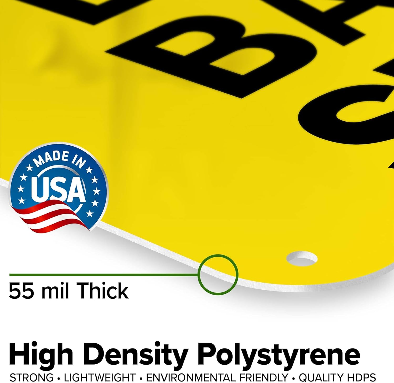 Caution Lithium Battery Storage OSHA Sign, 18x24 Inches, 55 mil thick HDPS (high density polystyrene), Made in USA by My Sign Center
