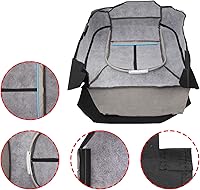 Vista 7 de AUTOKAY Funda de asiento perforada para Ford F250 F350 Lariat 2011-2016