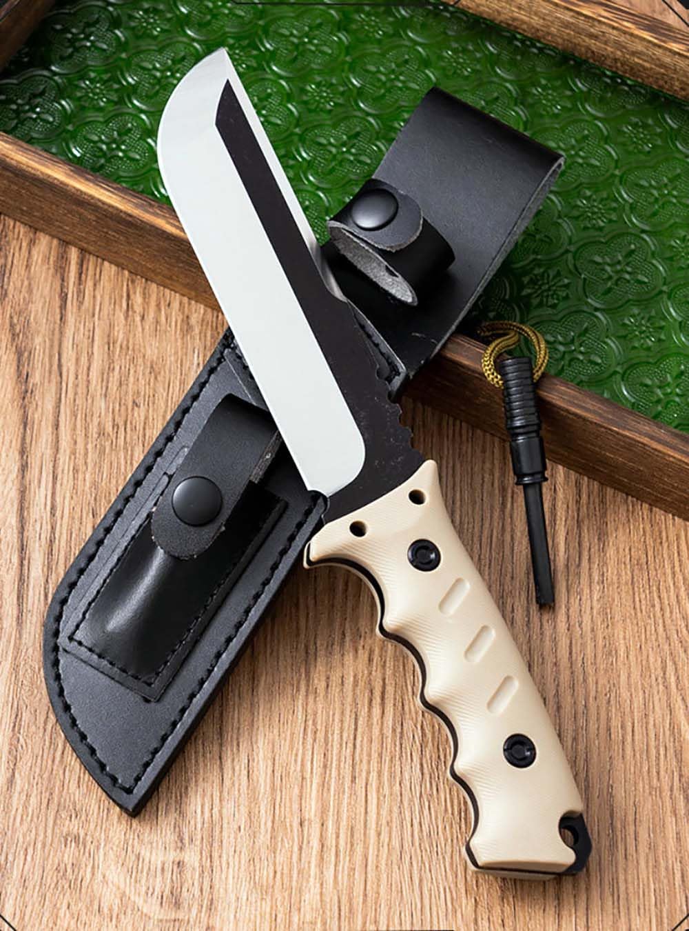 Festes Gegen Full Tang messer Edc Outdoor Jagdmesser Feststehende klinge tanto, gegen Einhandmesser, gerade scharfe stahl messer aus ABS griff, Hohe Härte fixed knife, Gürtelmesser mit Kydex scheide