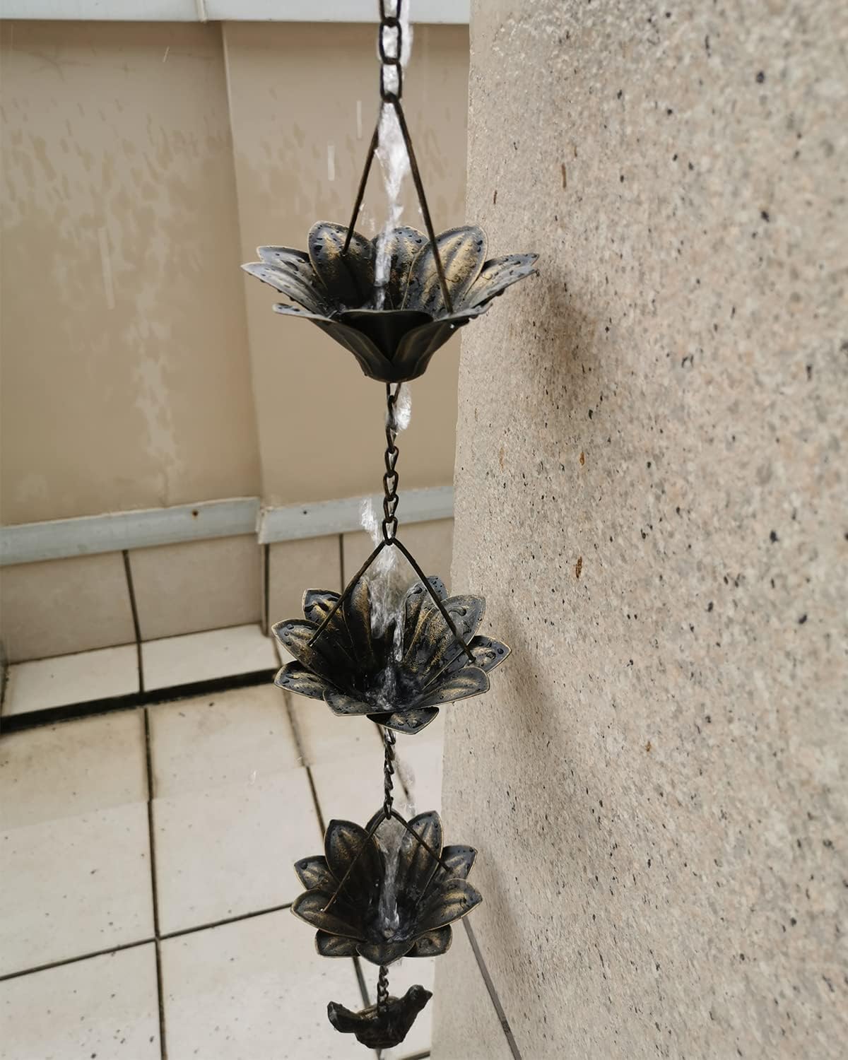 Expressions LTD Rain Chain Copper Umbrella Cups Rainchain Designer