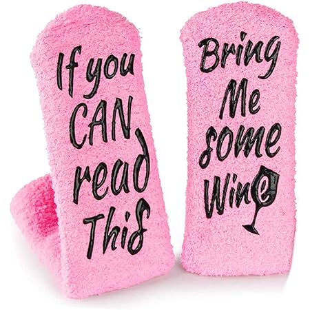 Mazheny If You Can Read This Bring Me Coffee Sock with Cupcake Gift Funny Coffee Lovers Christmas Gifts