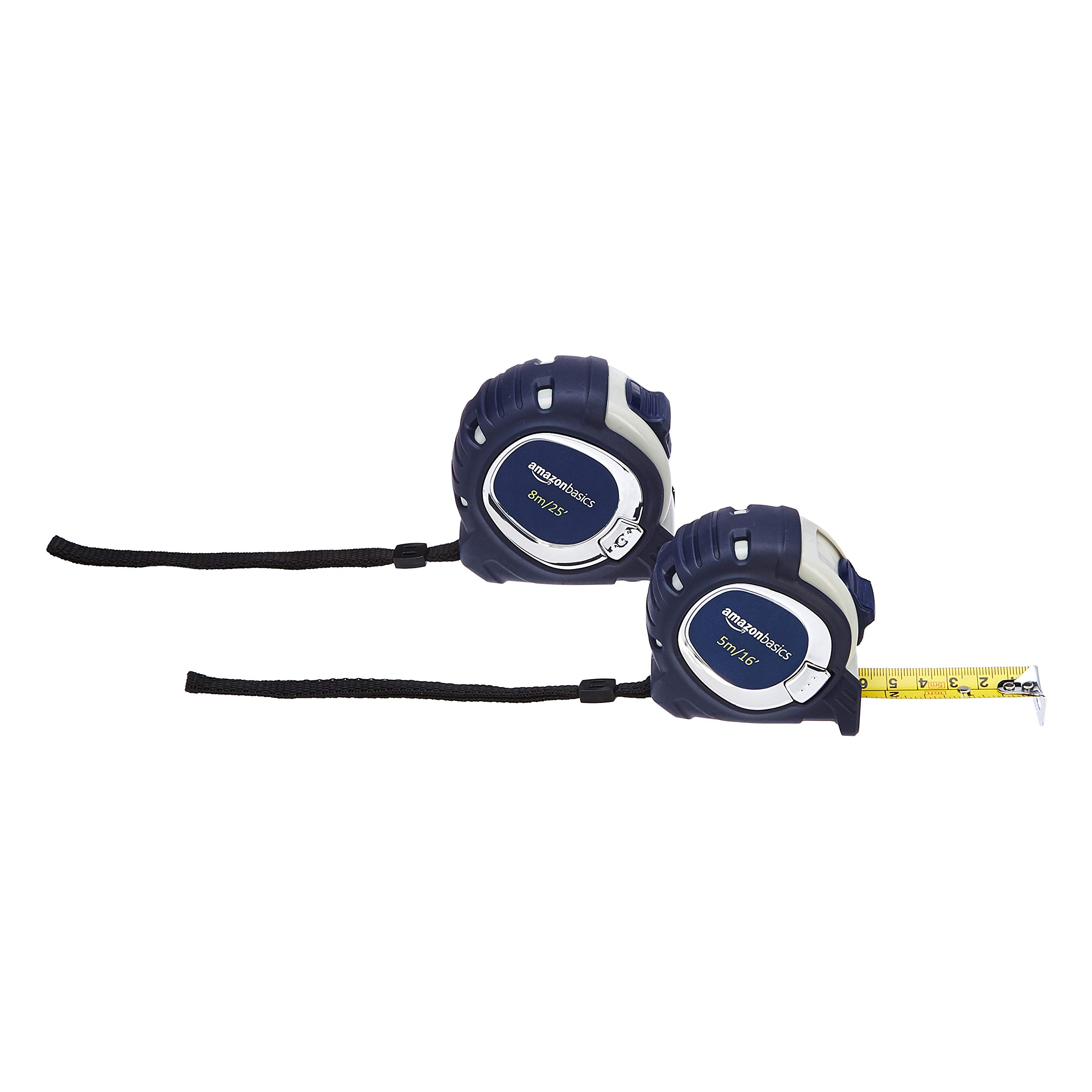 Amazonbasics Heavy Duty Tape Measure 25 Feet 8 Meters Inch Metric Scale 3 Lock Design Mid Accuracy Chrome 2 Buy Online In Aruba At Aruba Desertcart Com Productid 173243867