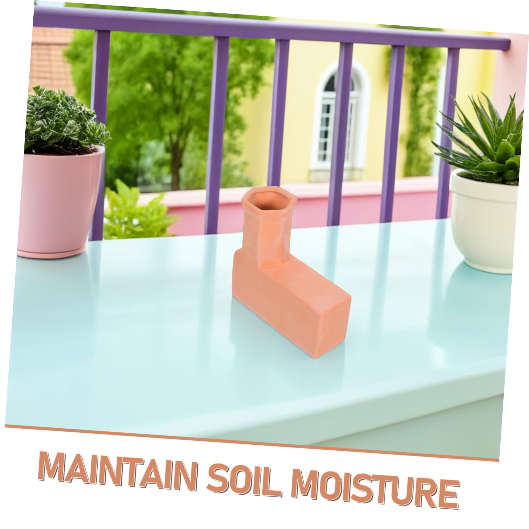 Mipcase Gotero de Riego Automático de Terracota para Plantas Dispositivo de Riego por Goteo Natural para Jardines Interiores y Exteriores Hidratación Precisa y Raíces Saludables