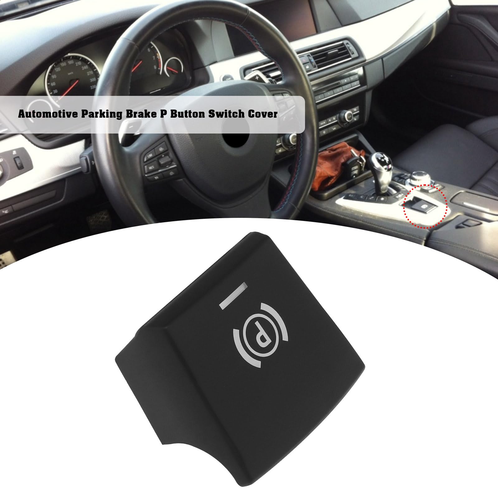 Copertura per pulsante del freno di stazionamento, per auto, freno a mano, freno a mano, tappo a pulsante P, compatibile con BMW