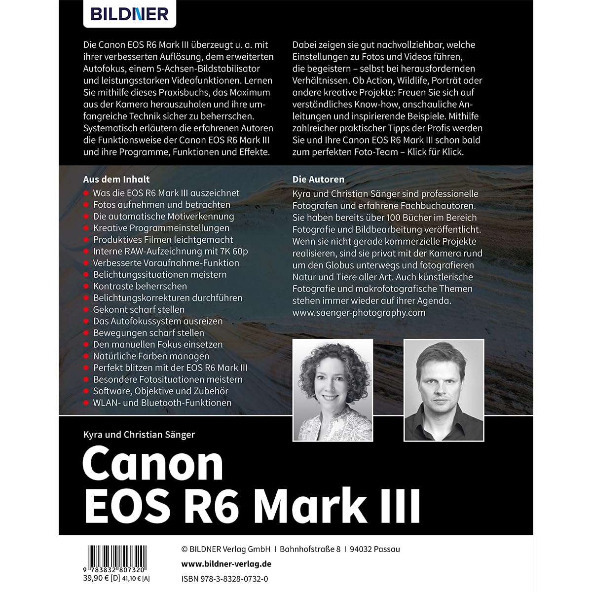 Canon EOS R6 Mark III - Das umfangreiche Praxisbuch zu Ihrer Kamera: Von Profifotografen für perfekte Fotos und Videos - Expertenwissen, Tipps, verständliche Anleitungen und praxisnahe Beispiele