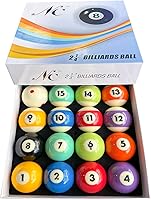 Vista 1 de HMQQ Juego de bolas de billar, bolas de billar de tamaño reglamentario de lujo de 2-1/4 pulgadas para repuesto (16 bolas de resina)