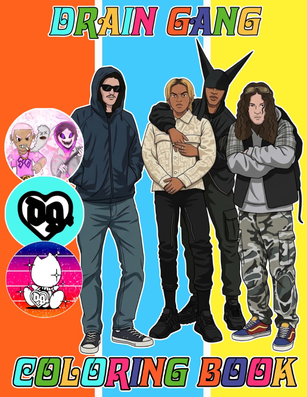 Dra-in Coloring Book For Fan Teen Men Women Kid: JUMBO Drawing Pages Of Characters for Kids Ages 4-8 8-12 | +30 High Quality Coloring Pages for Stress Relief and Relaxation