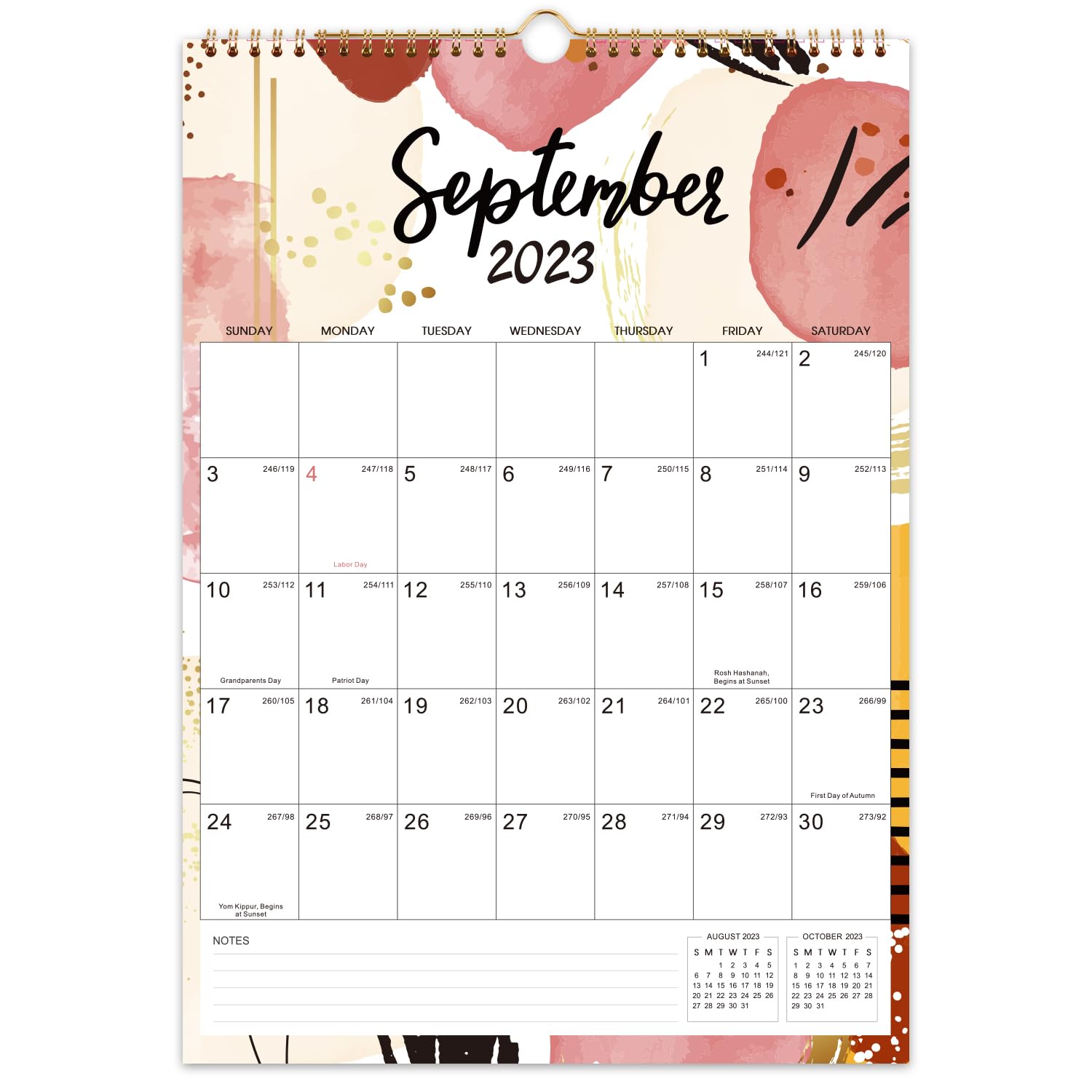 2026 Wall Calendar - Hanging Calendar from Jan. 2026 - Dec. 2026, 11.4" x 14.6", Twin-Wire Binding, Large Daily Blocks, Perfect for Home, School & Office