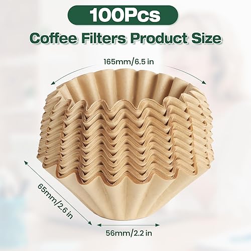 Miniatura 7 de Filtros de café desechables para Ninja PB051 PB041 Cápsulas y molidos Cafetera de una sola porción, 150 filtros de papel de café para cafetera