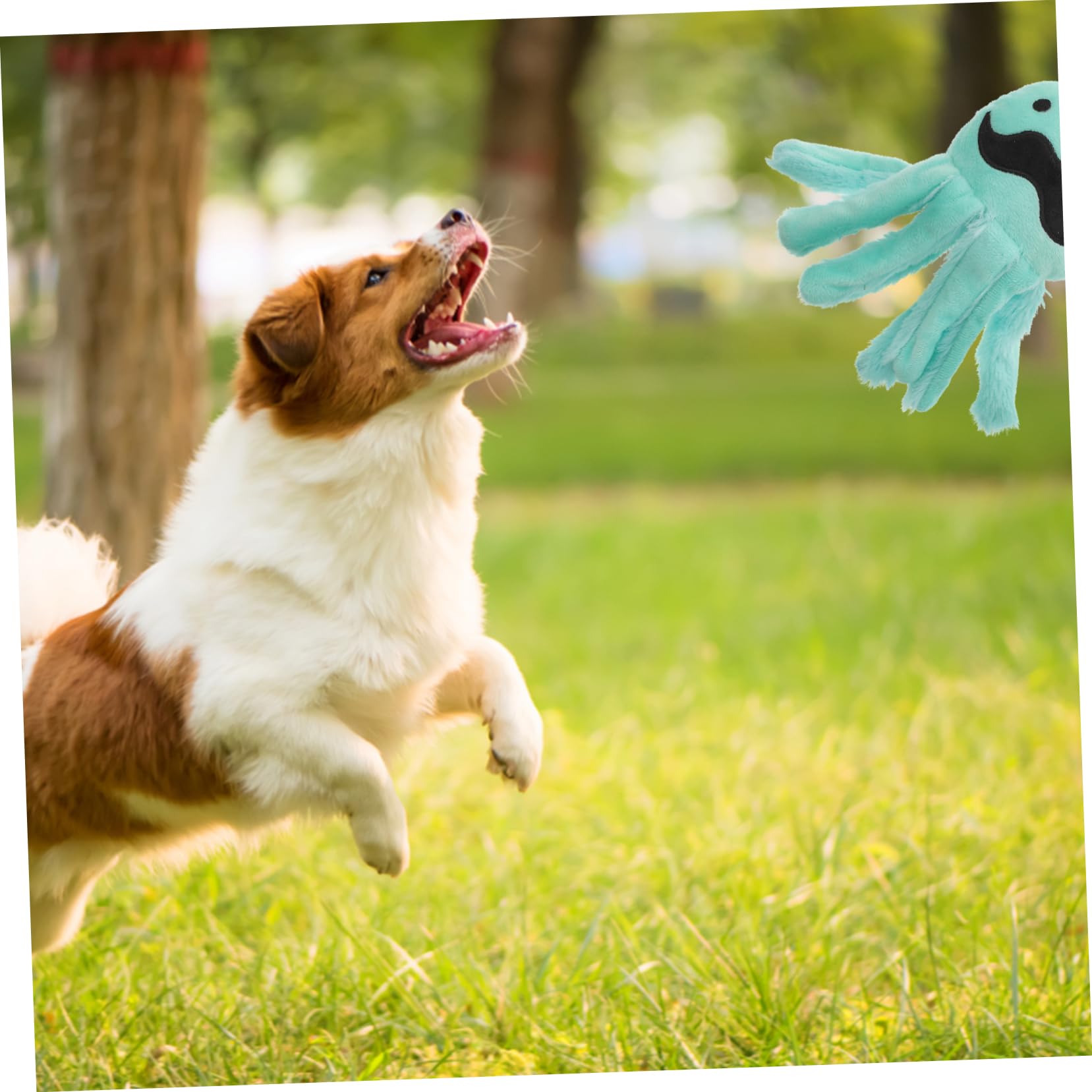 INOOMP 4 Piezas Juguete para Mascotas Juguete para Perros Pequeños Juguetes para Gatos Juguete para Masticar Juguete Peluche Cachorro Felpa Pulpo Papel Sonajero