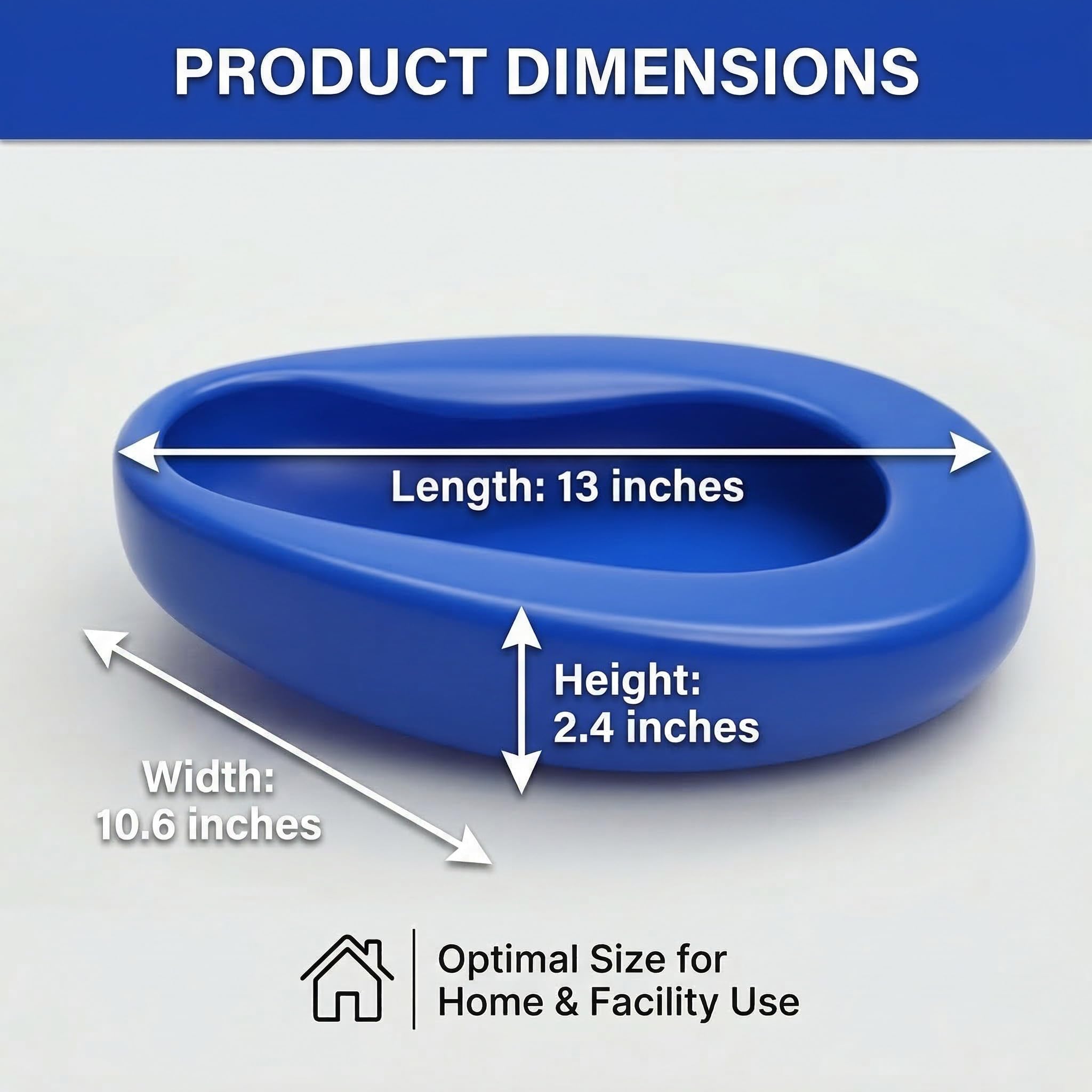 Comfortable Bed Pan - Spill Proof & Portable -3