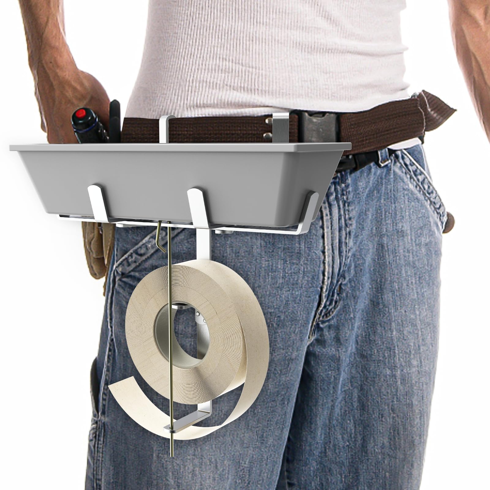 Aluminum Drywall Mud Pan Holder and Spool Tape Holder — Amazon image 7