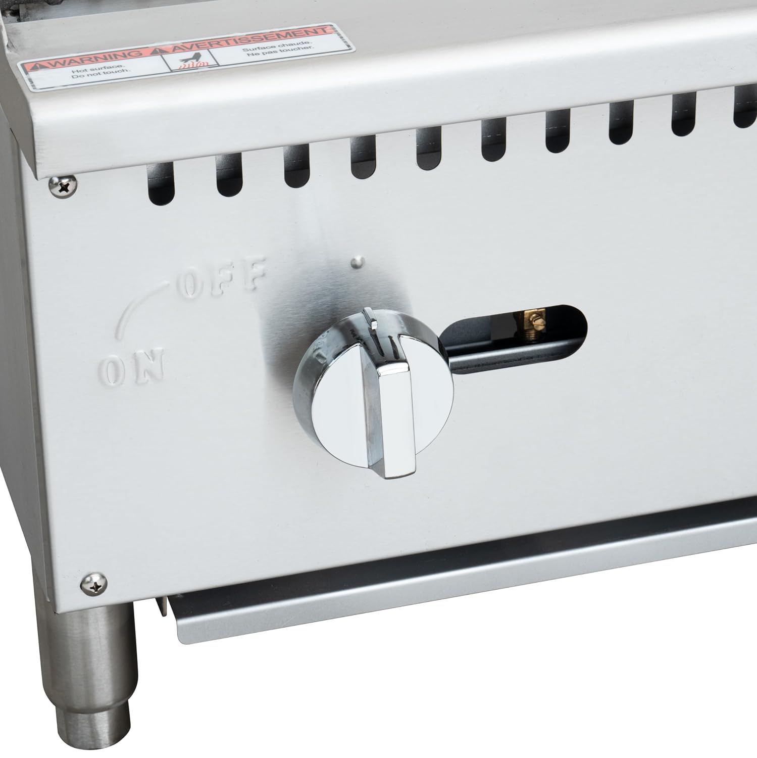 KoolMore 36 in. Commercial 3-Burner Natural Gas Charbroiler with 90,000 BTU in Stainless-Steel, ETL Listed(KM-GCB3-36M)