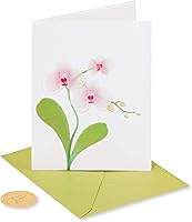 Vista 4 de Tarjeta en blanco Papyrus para ella (Orquídea)