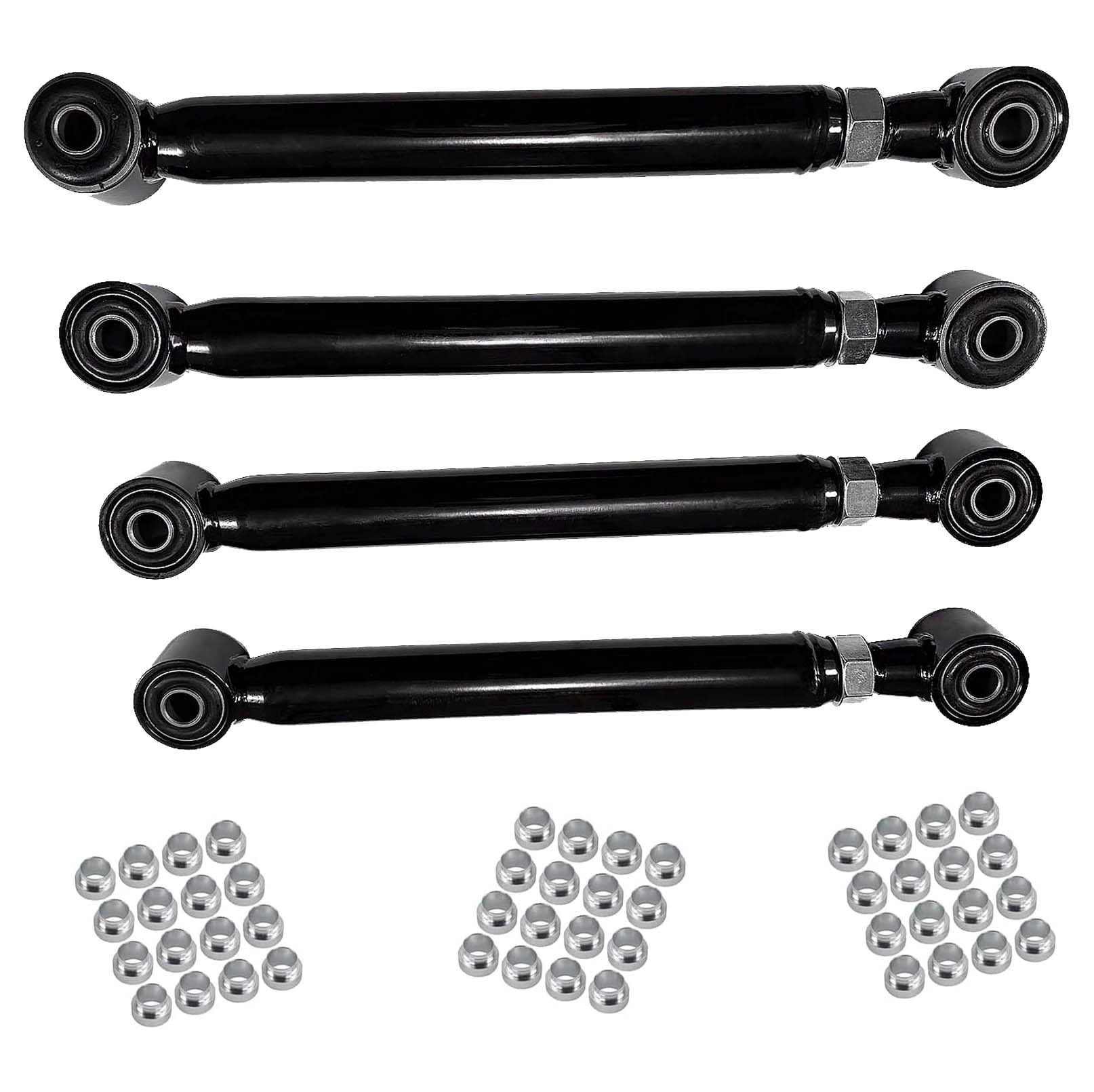 Adjustable 0-6" Lift Front Control Arms Compatible with 1994-2009 Dodge Ram 1500 2500 3500 4x4 Tubular Upper & Lower Suspension Control Arm Kit