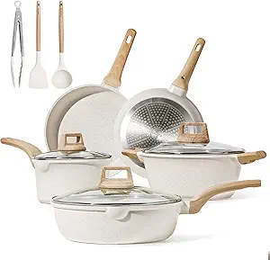 White Granite Pots & Pans
